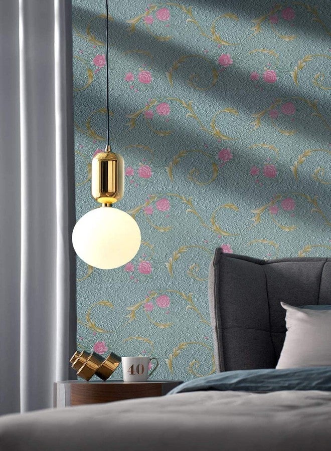 PIXELPACE Self Adhesive Peel & Stick 45 x 304 cm Waterproof Wallpaper for Living Room Hall Bedroom Decoration PVC Vinyl DIY Wall Stickers Multicolor, Count of (1, Pink Rose) - Image 4